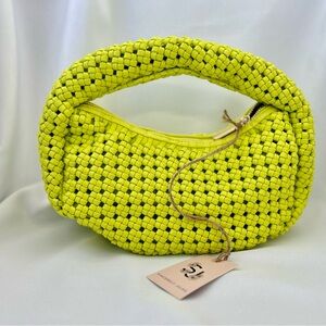 Sincerely Jules Shoulder Handbag Bright Green Apple Gold Zipper Purse NWT